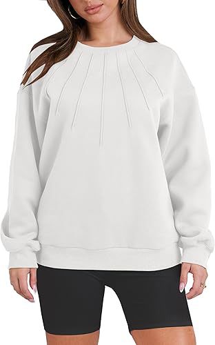 Dame Sweatshirt med raffineret foldedesign Stilla