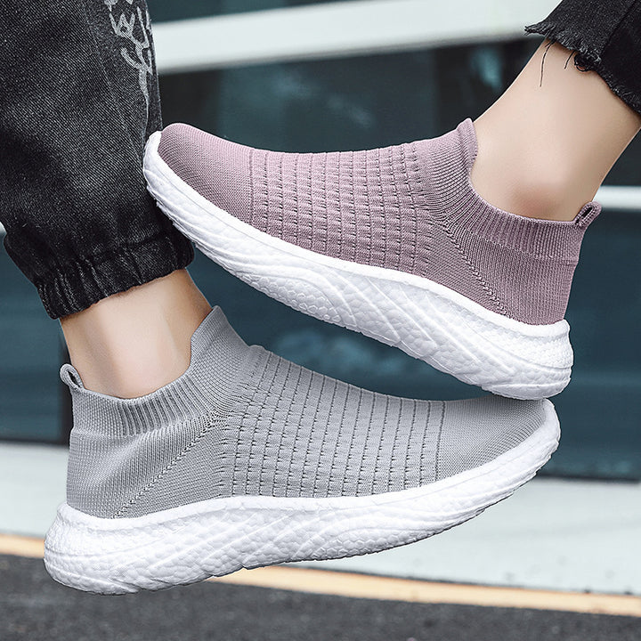 Herren Slip-On Åndbare Strik-Sneakers Stilla