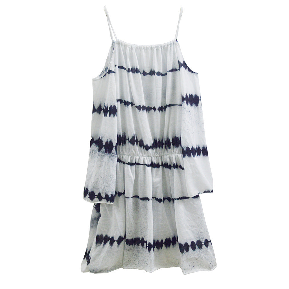 Dame Cold-Shoulder Batik Kjole Stilla