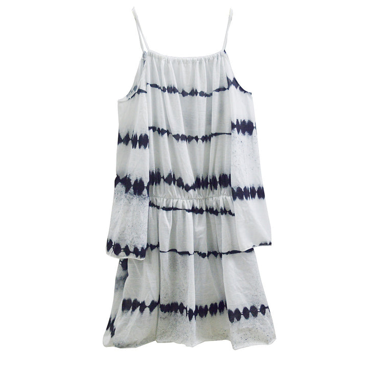 Dame Cold-Shoulder Batik Kjole Stilla