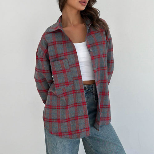 Dameternetternet Flanellskjortejakke med oversized pasform Stilla