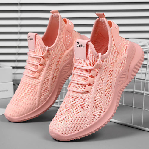 Dame Fleksible Mesh-Sneakers med åndbar struktur og skridsikker sål Stilla