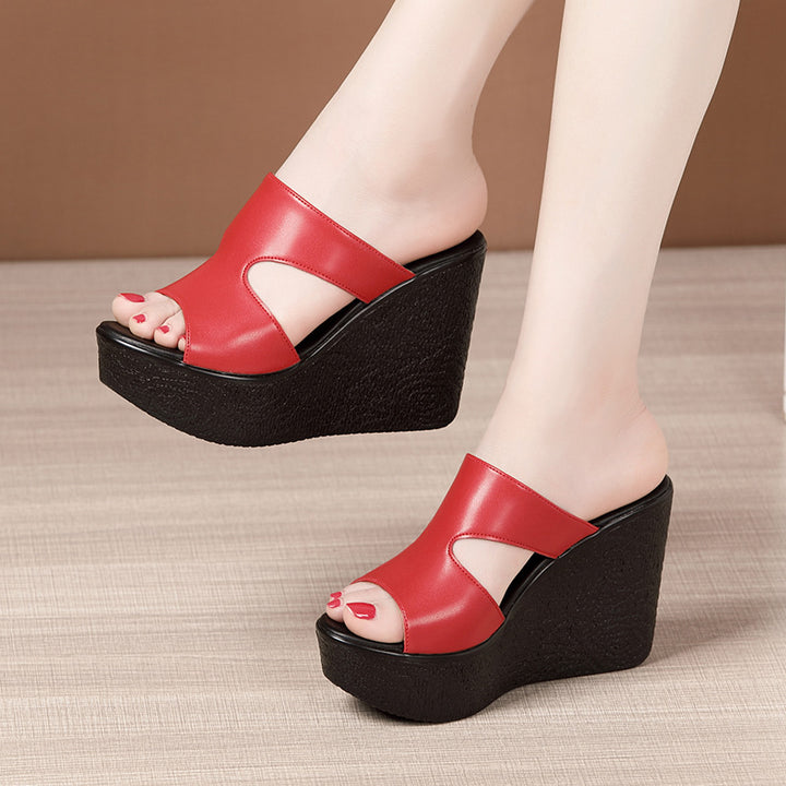 Dame Wedge-sandaler med moderigtigt cut-out-design og komfortabel sål Stilla