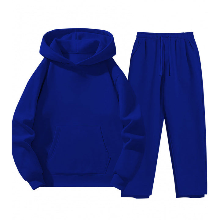Kvinders Sweat Suit med Komfortabel Hættebluse og Praktiske Joggingbukser Skovae