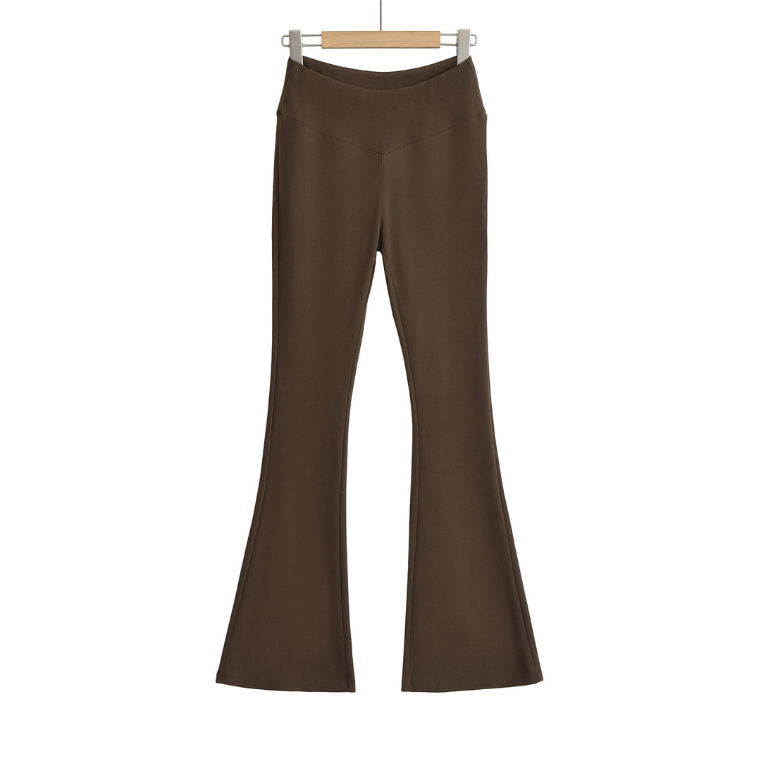 Dame Flared leggings med høj talje og elastisk materialeblanding Stilla