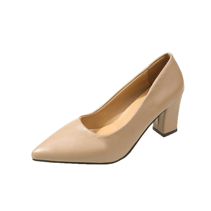 Dame Elegante Pumps med spids fodseng og blokeret hæl Stilla