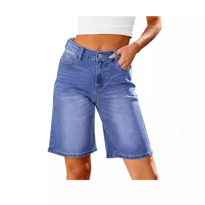 Dame denim-bukser med afslappet pasform og praktiske lommer Stilla