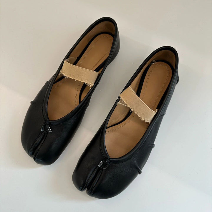 Damer Styliske Ballerina Flats med Unik Udsnit Design Stilla