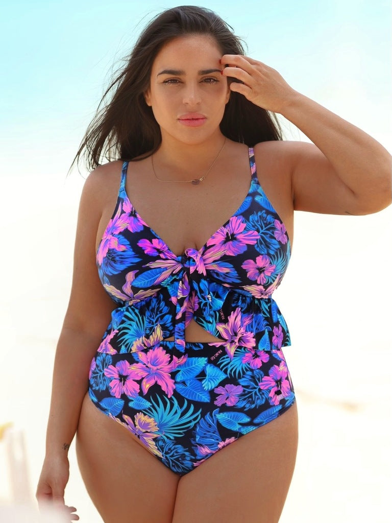 Dame Crop-Bikini-top med dekorativ knude Skovae