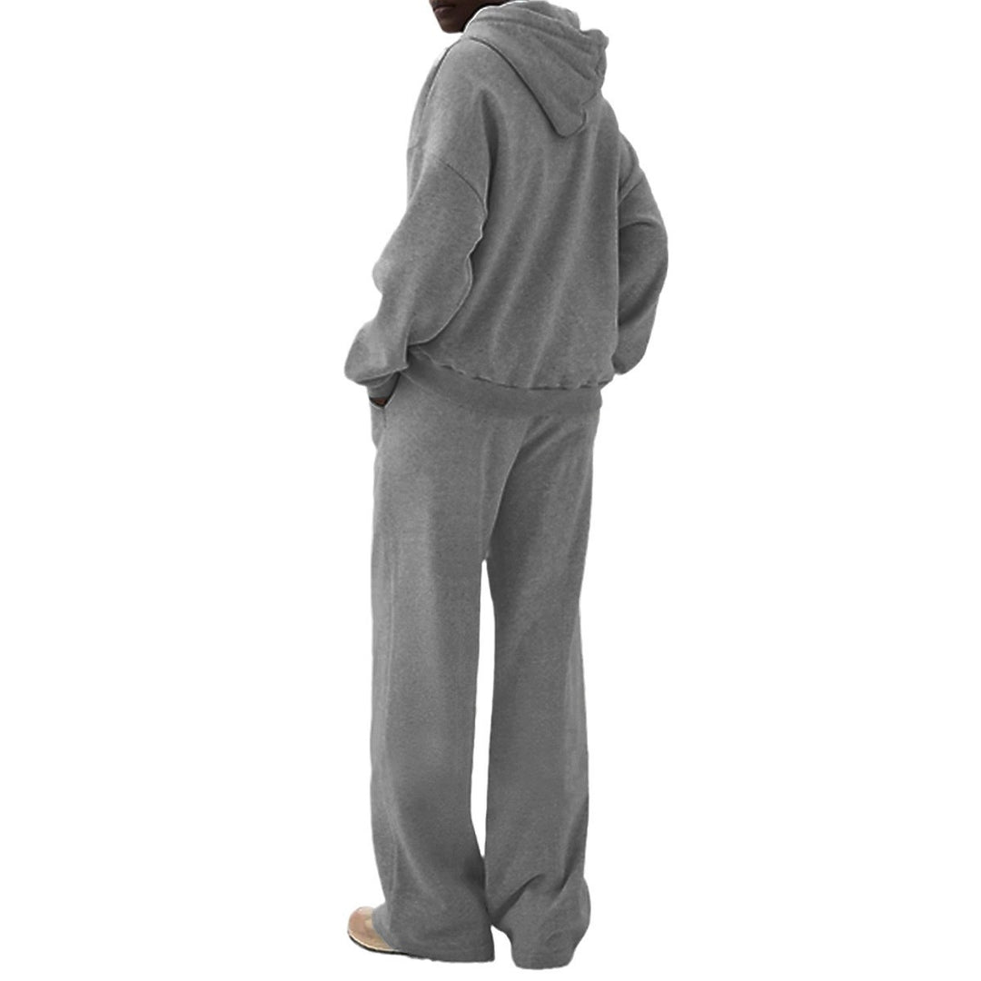 Dame Sweater og Bukser Sæt med afslappet snit og praktiske lommer Stilla