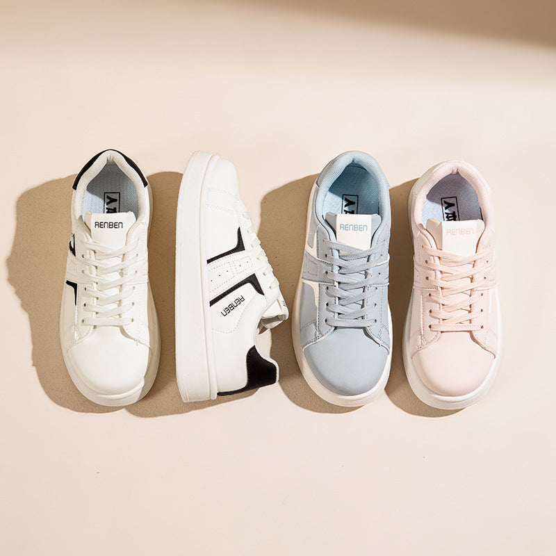 Dame Platform Sneakers med sportslig silhuet og åndbart overmateriale Stilla