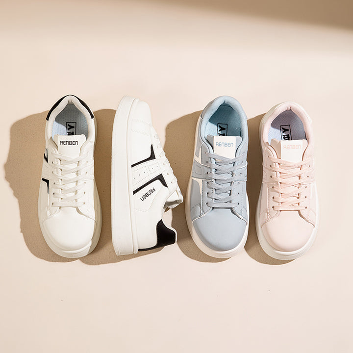 Dame Platform Sneakers med sportslig silhuet og åndbart overmateriale Stilla
