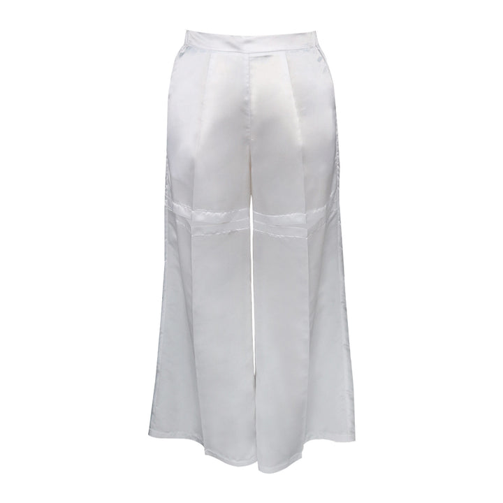 Dame Elegant vidt skåret Satin-bukser Skovae