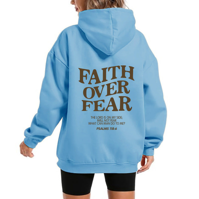 Kvinders hoodie med motiverende tekst og komfortabel pasform Skovae