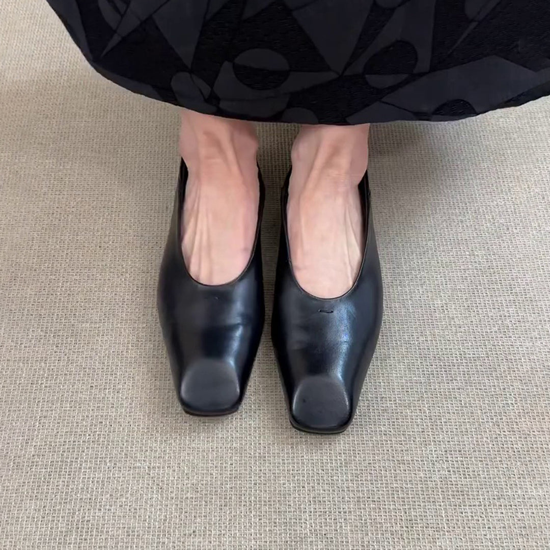 Damer Elegante Åben Tå Blokhæl Sko Stilla