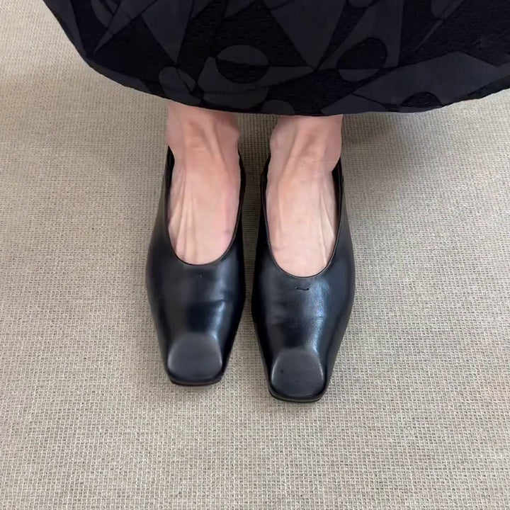 Damer Elegante Åben Tå Blokhæl Sko Stilla