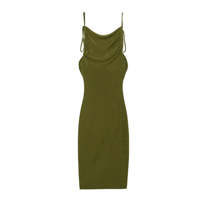 Dame Elegant Draperet Slipkjole Stilla
