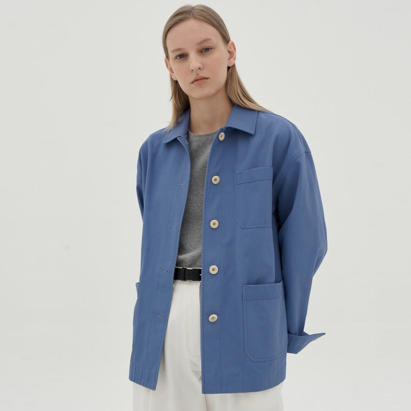 Dame Utility-Jakke med praktiske lommer og afslappet snit Stilla