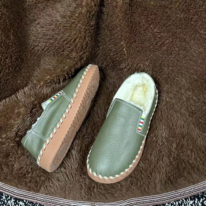 Femme Komfortable Læder Slippers Stilla