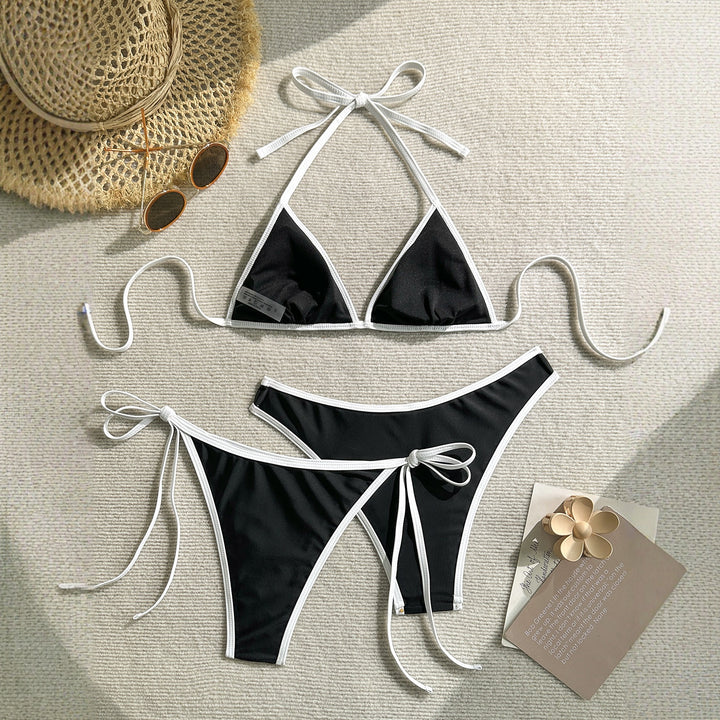 Dame Triangel-Bikini med elegant binding Skovae