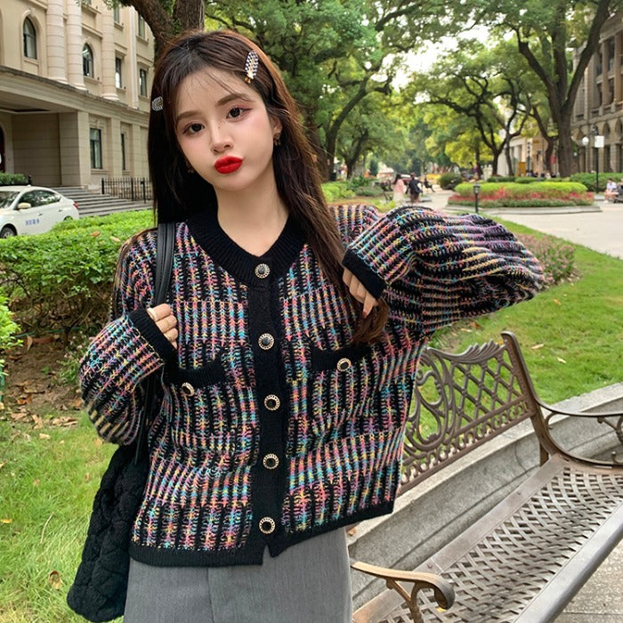 Femme Struktureret Knap-Cardigan Stilla