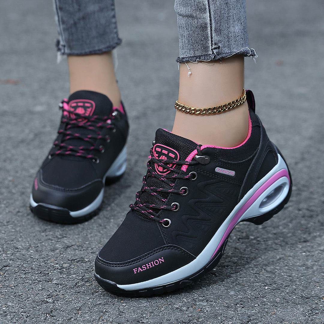 Dame nan sporty kile-sneakers med polstret luftpude-sål Skovae