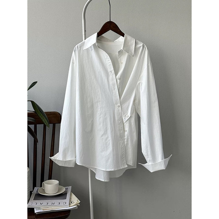 Damer afslappet overshirt-bluse med elegant snit og fine detaljer Stilla
