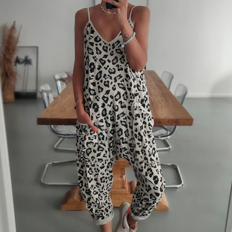 Dame Leopardprint Lounge Jumpsuit Stilla