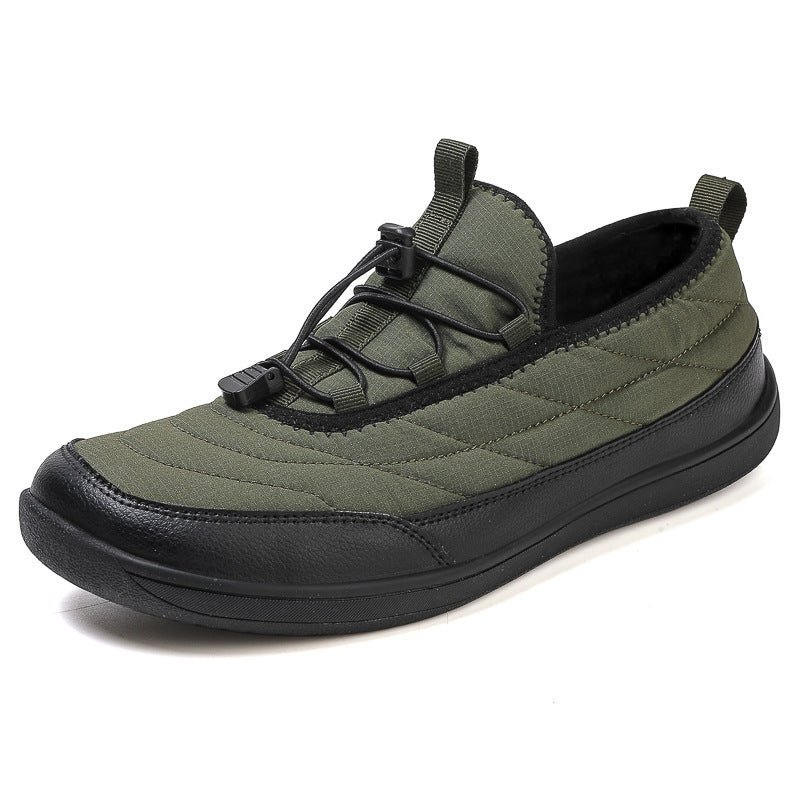 Dame nan gesteppe slip-onsneaker med fleecefor og lynlås Skovae
