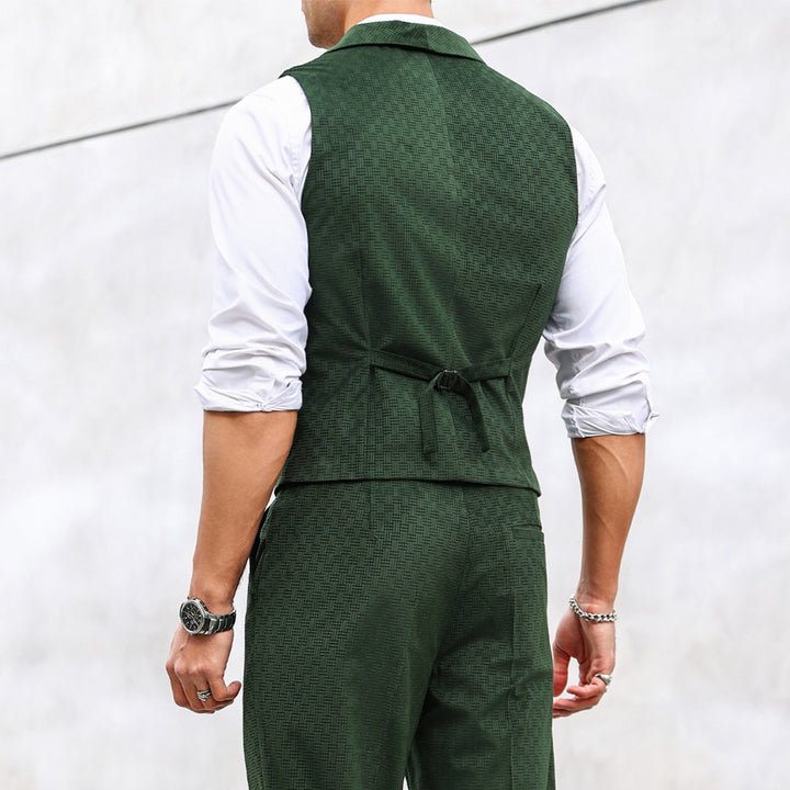 Herrer elegant struktureret vest Stilla