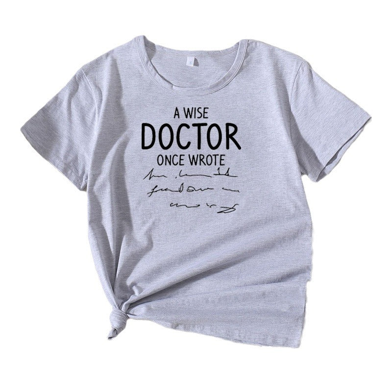 Dame Kortærmet Citat T-Shirt Stilla