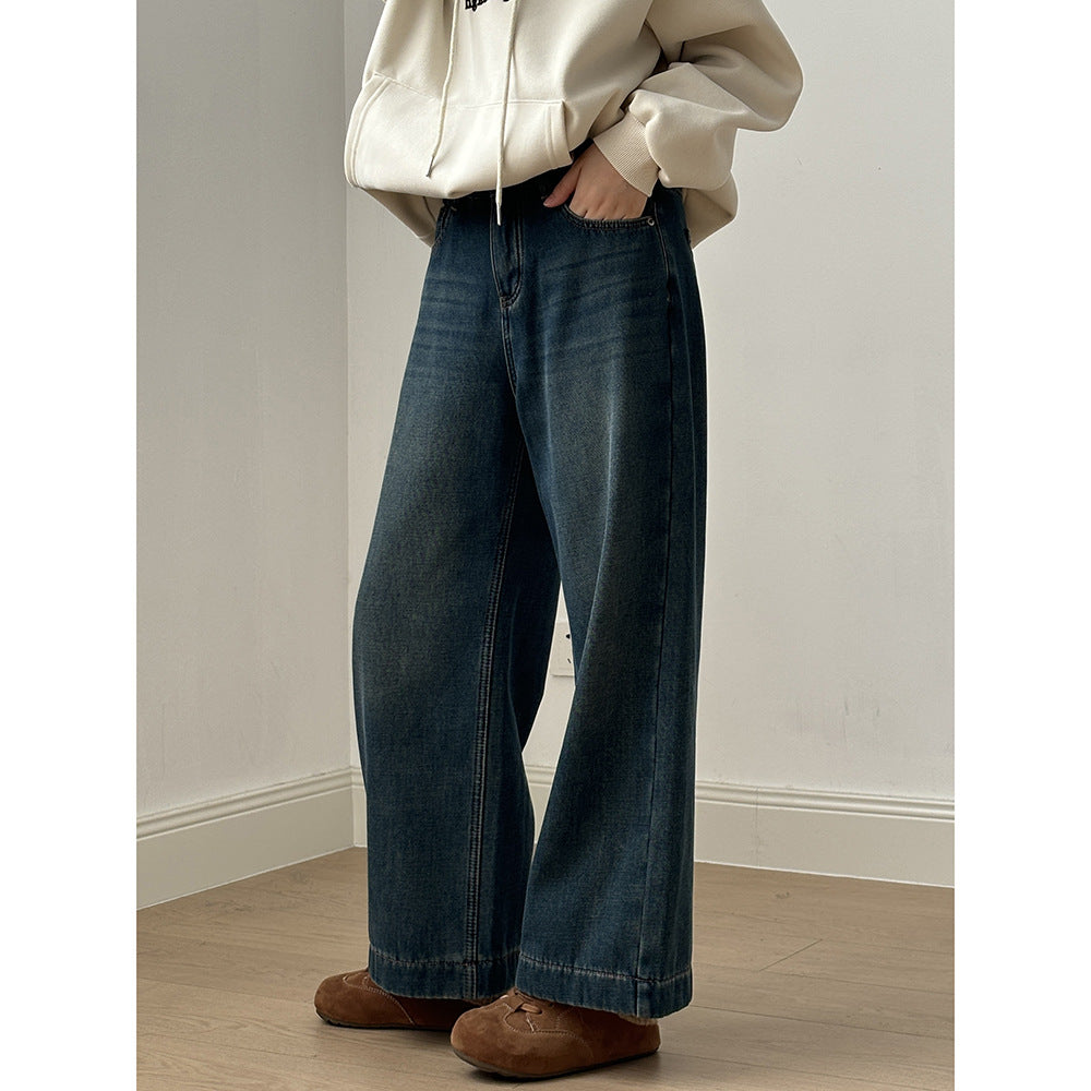 Dame Wide-Leg Jeans lavet af højkvalitets denim med behagelig pasform og klassisk snit Stilla