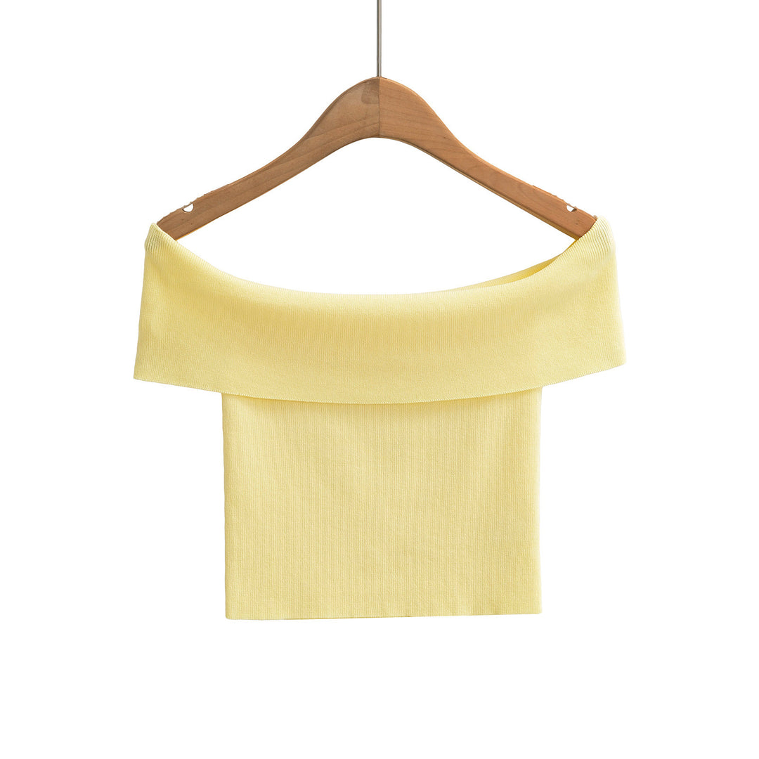 Dame Off-Shoulder Top med elegant buekrave og afslappet snit Stilla