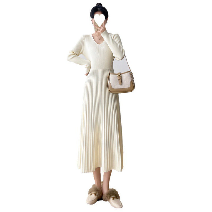 Femme Rib langærmet Maxi-kjole Stilla