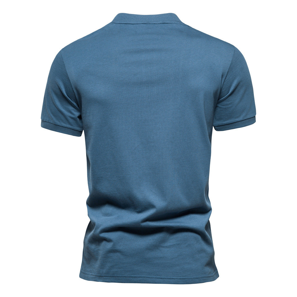 Herrer Poloshirt med moderne ståkrave og kvalitetslynlås Stilla