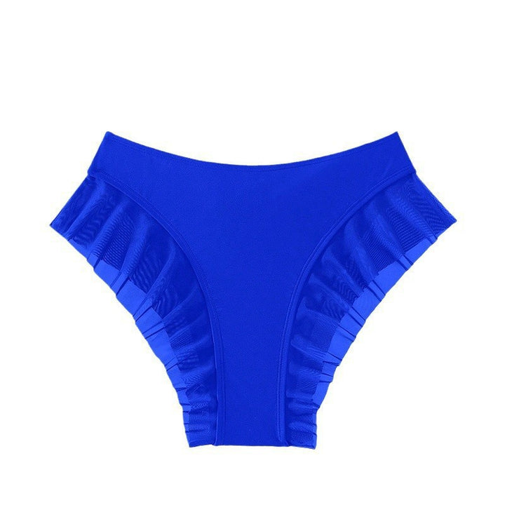 Dame højtaljede bikiniunderdel med voluminøst flæse-design Skovae