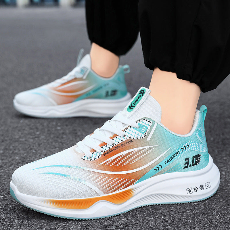 Herrer Åndbare løbesneakers med støddæmpende sålprofil og fleksibelt mesh-overmateriale Stilla