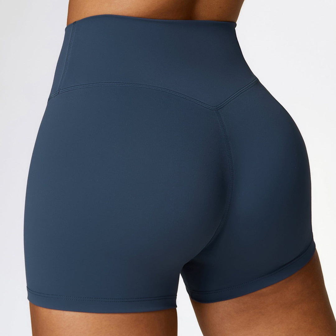 Stilla | Talje Børstet Tight Yoga Shorts Mave Sammentrækkende Fitness Bukser Til Hofte Løftende Løb Motion