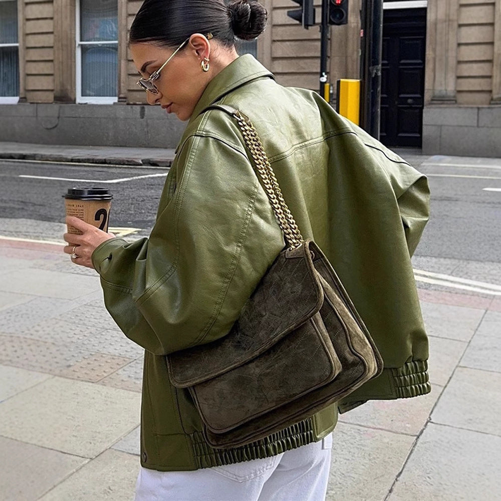 Dame Casual overgangsjakke med voluminøse ærmer Stilla