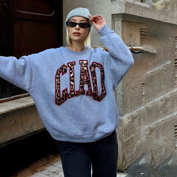 Kvinders Urban Sweatshirt med iøjnefaldende logo Stilla