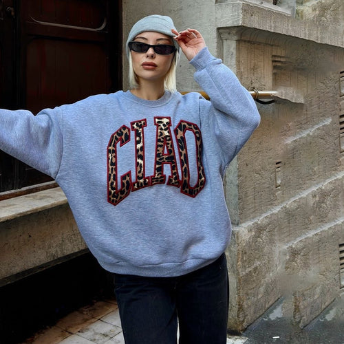 Kvinders Urban Sweatshirt med iøjnefaldende logo Stilla