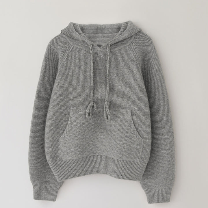 Dame Kvalitets Hoodie med kængurulomme og moderne snit Stilla