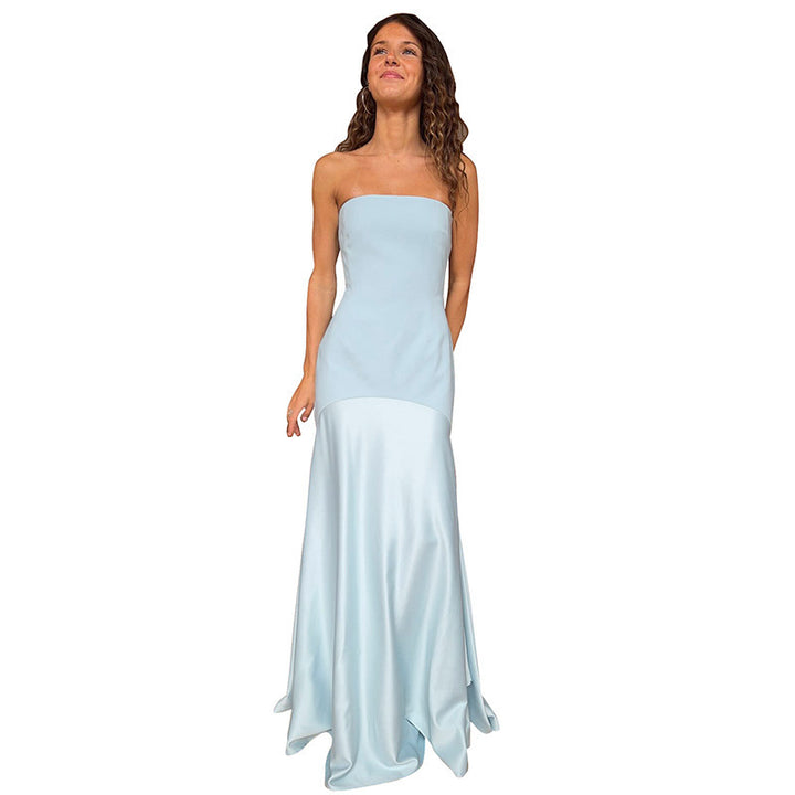 Damen Strappy Maxikleid mit elegantem fließenden Schnitt Skovae