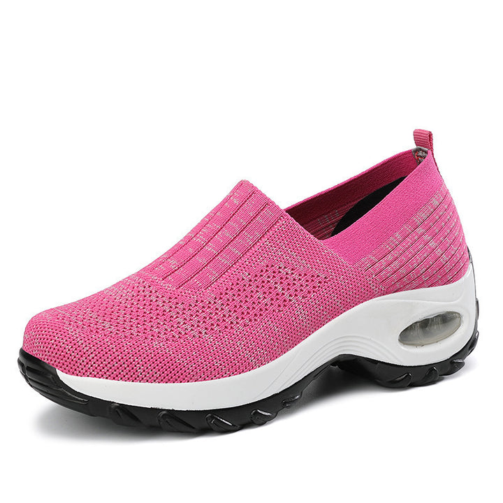 Dame Lettere Slip-On Sneakers med åndbart mesh-overmateriale og støddæmpende sål Stilla