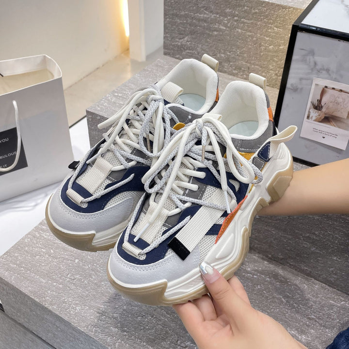 Dame Sporty Chunky Sneakers med innovativt såleprofil og åndbar overfladestruktur Stilla