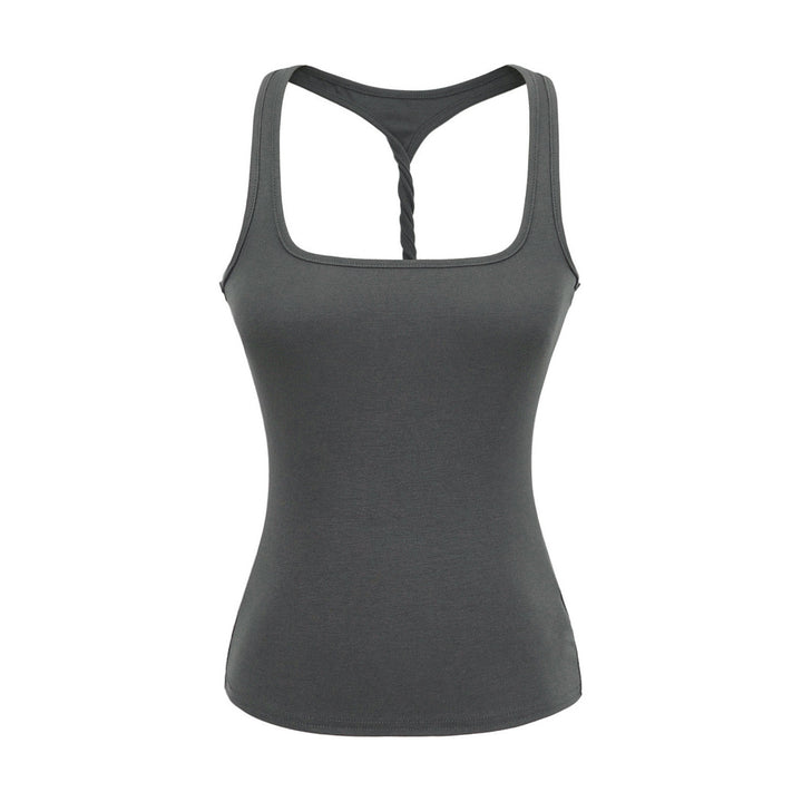 Dame Sporty Tanktop med Racerback og blødt bomuldsstof Stilla