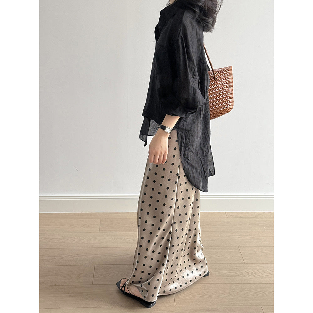 Dame Elegant skåret Polka-dot bukser Stilla