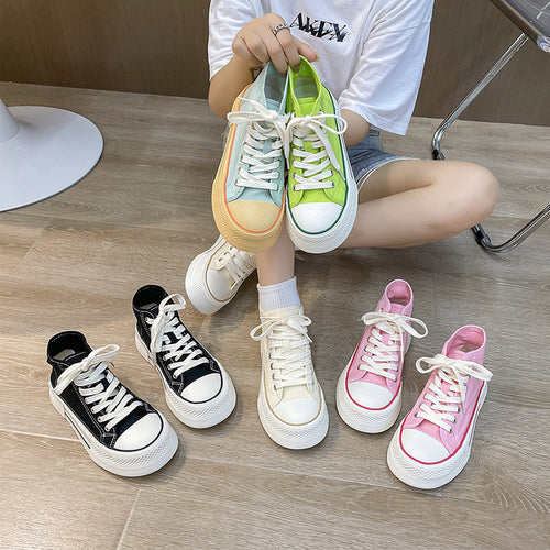 Dame højformat sneakers med tyk plateau sål og åndbar struktur Stilla