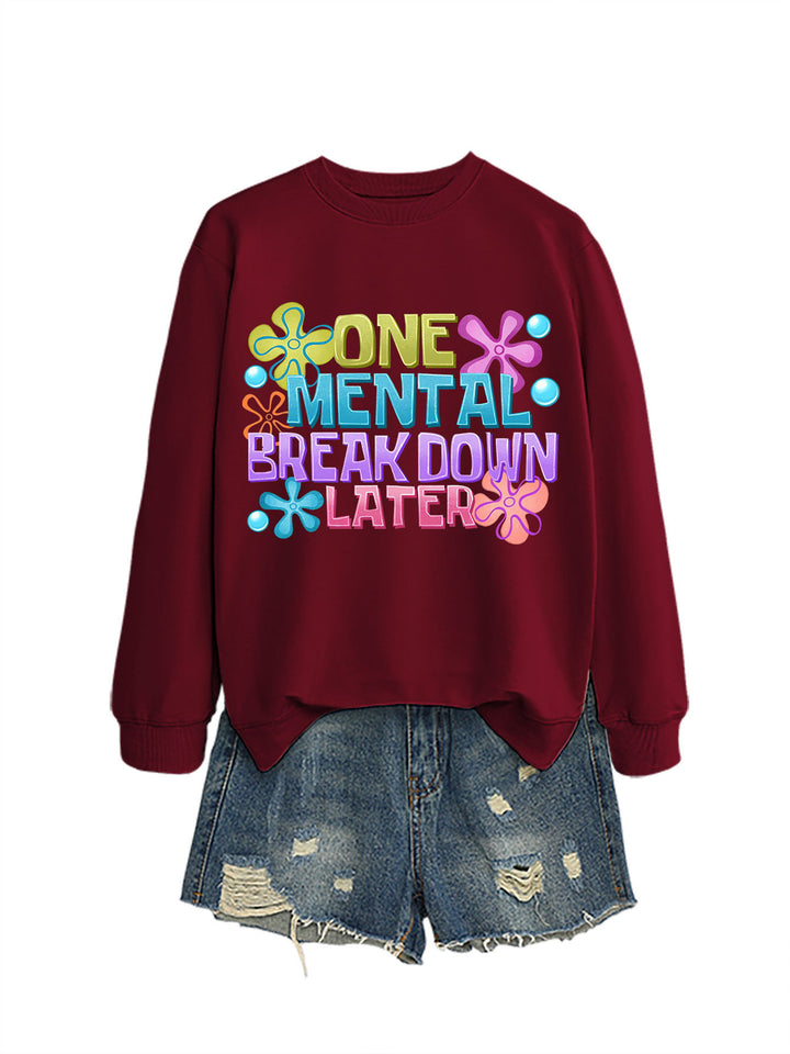 Kvinders sweatshirt med kreativt print Stilla