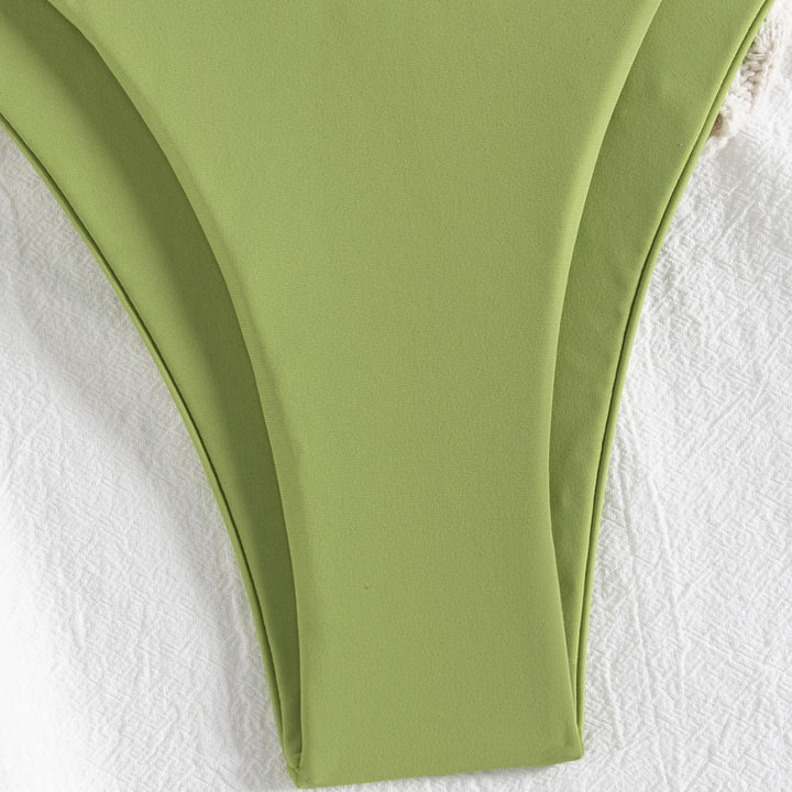 Dame Triangle-Bikini med Musling-Applikationer Skovae